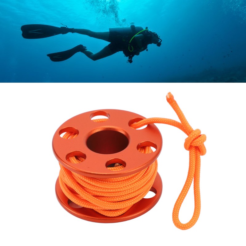 Scuba Diving Finger Reel Aluminum Alloy Mini Finger Spool Reel