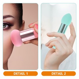 Ipetboom 6pcs Portable Makeup Sponges Makeup Puff Pens for Foundation Powder Blush