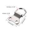 uxcell D Ring Picture Hangers, 36mm x 22mm Silver Tone