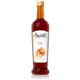 Amoretti Premium Syrup, Caramel, 25.4 Ounce (Pack of 12)