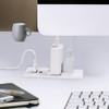 Small Recessed Power Strip Plug Extension Cord with USB Electrical