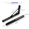 Ravinte Folding Shelf Brackets - Matte Black Collapsible 12 Inch