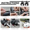 2 Pieces Motorcycle Helmet Locks, 2 Pieces Spacers, 2 Pieces