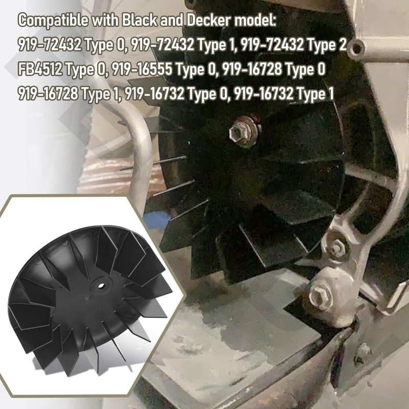 AC-0108 Air Compressor Fan 5.75" OD Replacement for Craftsman DeVilbiss