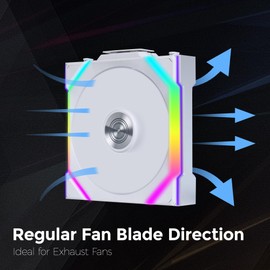 Lian Li UNI FAN SL Wireless PC Fan 120mm RGB – 3-Pack Gaming PC Fans White | PWM Fan - 40 ARGB LEDs - up to 2,000 RPM - Slot-in System - High Airflow - Low Vibration - Quiet