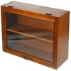 Operitacx Acrylic Front Display Case Shadow Boxes Wooden Display Cabinet