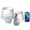 CiaoHER 2in Thickness 5in Diameter Acrylic Disc Display Block Clear