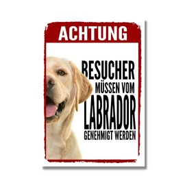 Labrador approval dog sign saying door sign dog sign warning sign labby