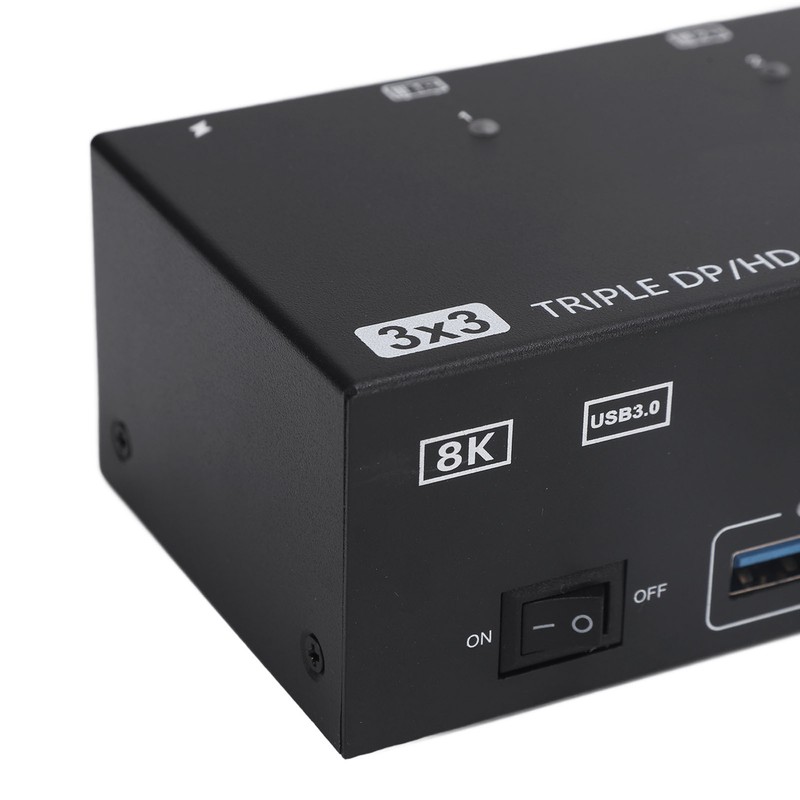 DisplayPort HD USB3.0 KVM Switch 8K At 60Hz 4K At