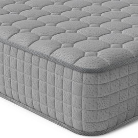 Vesgantti 8 Inch Multilayer Hybrid Twin Mattress - Multiple Sizes & Styles Available, Ergonomic Design with Memory Foam and Pocket Spring, Medium Firm Feel, Grey