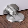 No-Drill Magnetic Door Stopper Silver 2ea