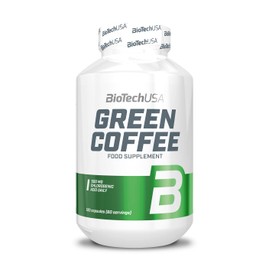 BioTechUSA Green Coffee Dietary Supplement Capsules with Green Coffee Extract and Chrome, 120 Capsules