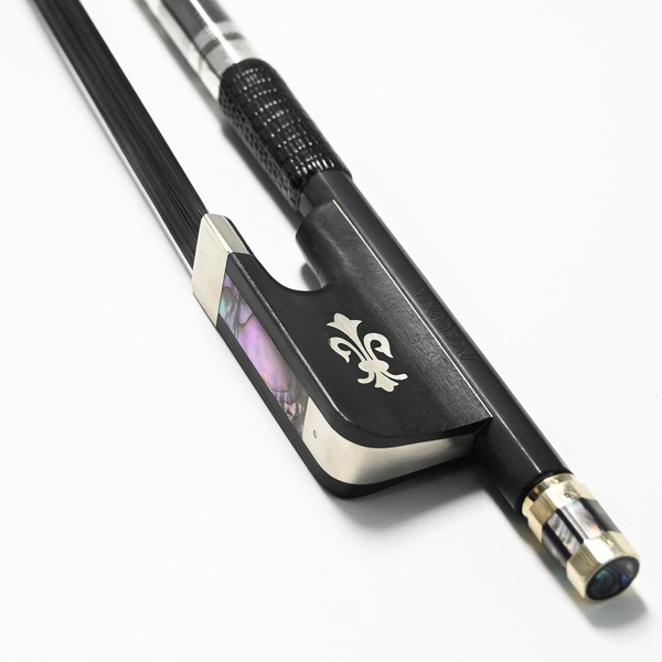 Vingobow 4/4 Carbon Fiber Cello Bow, Black Horsehair Handmade Cello