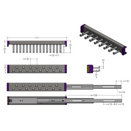 15-Hook Designer Wardrobe Reversible Closet Belt Rack with 11.22 Inch Retractable Pullout Extension (Matte Nickel)