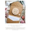 Joli Coon Wooden Disc with Folding Envelope and Seal Sticker