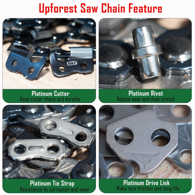 16 Inch Chainsaw Chain 3/8" LP Pitch,.043" Gauge,55 Drive Links