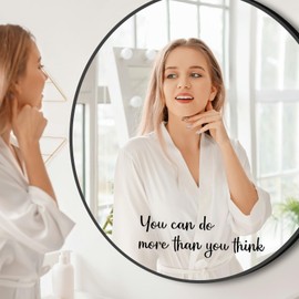 YMJZel Vinyl Mirror Decal - Inspirational Mirror Decor, Car Mirror Decal, Mirror Sticker, Positive Affirmation Decal, Motivational Stickers, Car Decoration, Vinyl Wall Stickers for Home Bathroom Car