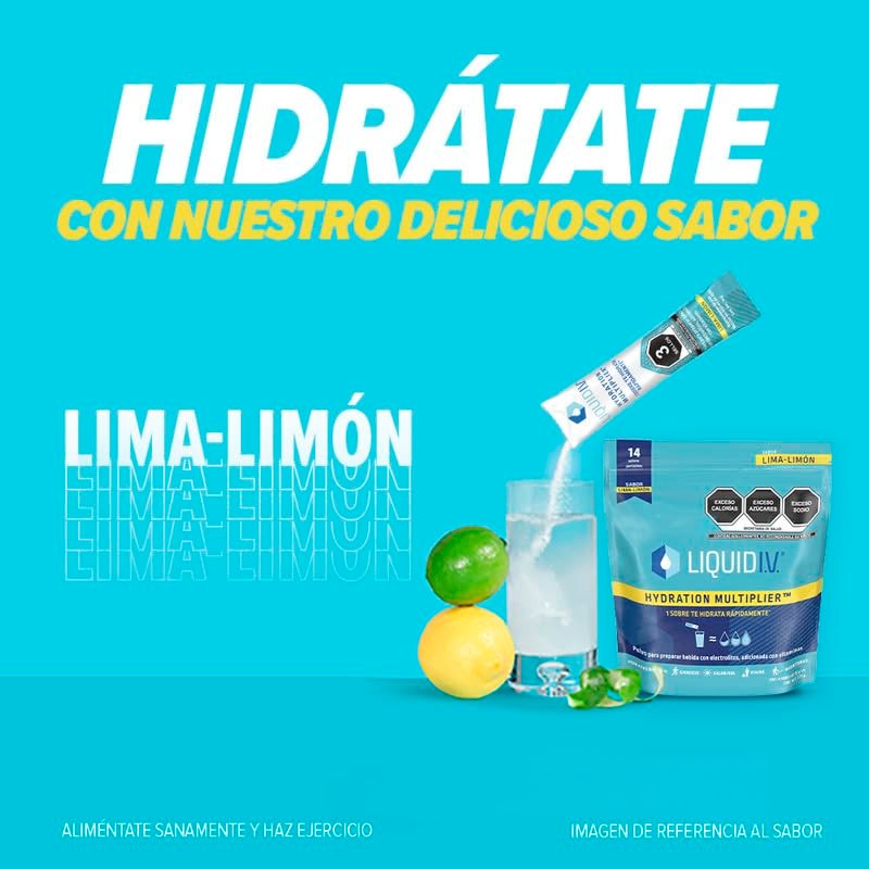 LIQUID I.V. Electrolitos y Vitaminas en Polvo para preparar Bebida