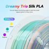 FilaBees 3D Printer Filament Silk PLA Filament 1.75mm, Multicolor Rainbow