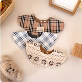 Mystery Box for Baby Soft Infant Lovey with Random Floral Character Animal Patterns Bamboo Fiber Drool Bibs for Boys GirlsSize: 3T, Color: Brown