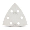 Pack of 50 Delta Sanding Paper 93x93x93 mm Grain 40