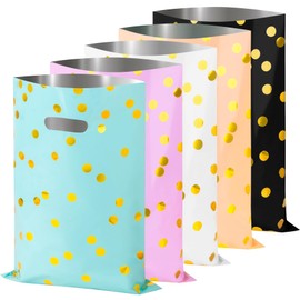 GIFOHAPY Party Favor Bags for Kids, 40PCS Goodie Bags for Birthday Party, 9.8" H*6.7" W Party Favor Gift Bags Plastic Candy Bags with Handle