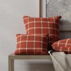 Red Plaid Woven Pattern Upholstery Fabric by The Yard -