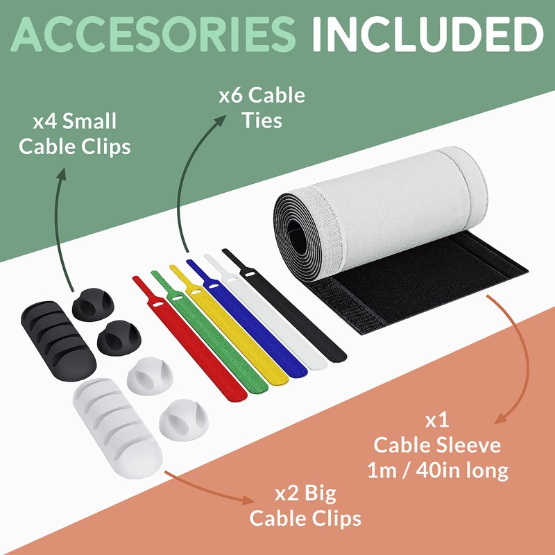 NATURE SUPPLIES | Wood Cable Management Box White [Set of