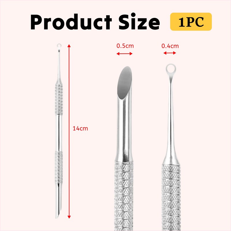 SuriNexCentrics 2 in 1 Cuticle Pusher Professional Cuticle Tool Stainless
