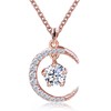 TIANYU GEMS 0.5 Ct Moissanite Necklace For Women Star and
