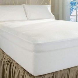 DreamFit 4-Degree Dream Cool Performance Fabric Mattress Protector, Split King, White