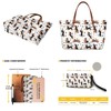 Sannovo 2 Pcs Dachshund Print Handbag and Wallet Set for