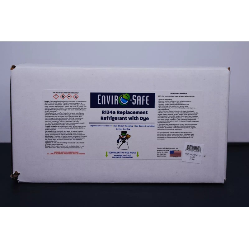 Envirosafe R 134a Refrigerant Replacement w/ UV Dye + Simple