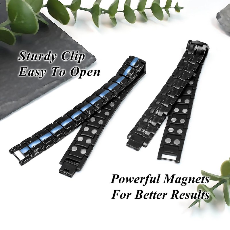 Vicmag Men Magnetic Titanium Steel Magnet Ultra Strength Double Row