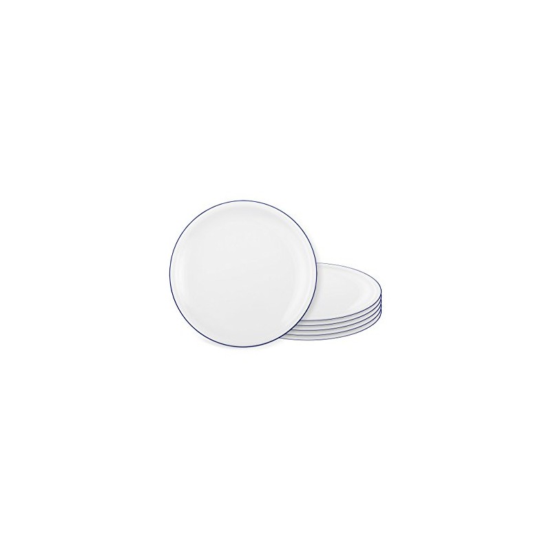 Seltmann Weiden Compact Blue Edge Breakfast Plate Set of 6