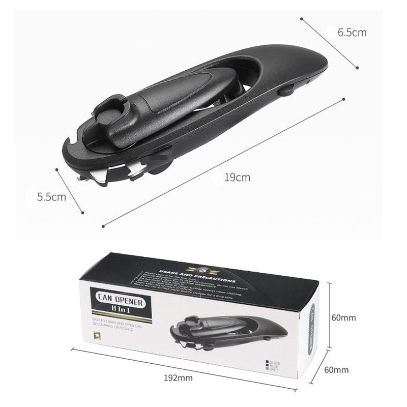 ieron 8 in 1 Tin Opener Manual Can Opener Multi-Function