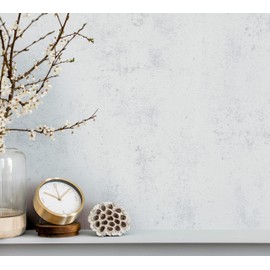 Marburg Insulation Wallpaper Concrete Look White Grey Insulation Effect Heat Reflective Energy Saving Non-Woven Wallpaper 10.05 x 0.53 m Made in Germany