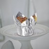 sourcing map 50Pcs Tulip Cupcake Liners Standard Aluminum Foil Baking