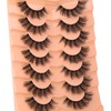False Eyelashes Wispy Cat Eye Lashes Pack 18mm Fluffy Strip