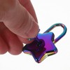 ULDIGI Star Shaped Padlock with Key Small Metal Lock for