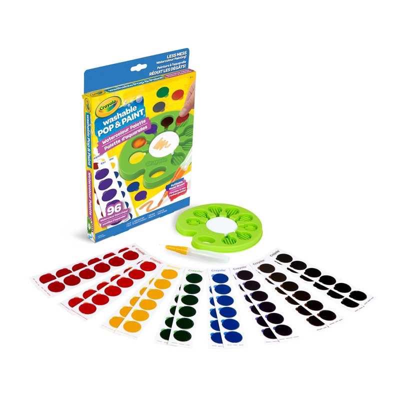 Crayola Washable Pop & Paint Kid Watercolour Palette