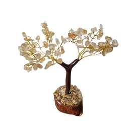Citrine Crystal Gemstone Tree Artificial Home Decor Crystal Tree Of Life Gift For Women & Men Spiritual 7 Inch