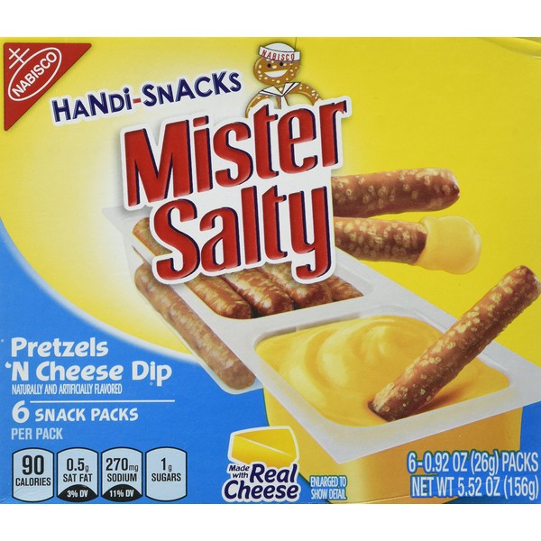 Kraft Handi-snacks Mister Salty Pretzels and Cheese 5.52oz Box (Pack of 2)