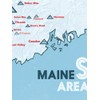 Maine Ski Resorts Map 18x24 Poster (White & Light Blue)