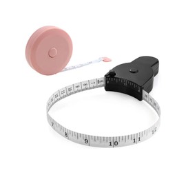Jeyssui 2 Pieces Body Tape Measure, Retractable Measuring Tape for Body Waist Hip Bust Arms Fabric Sewing Tailor Cloth Knitting Craft Measurement 1.5m