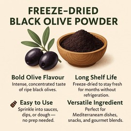 Sussex Wholefoods Freeze-Dried Black Olive Powder 100g