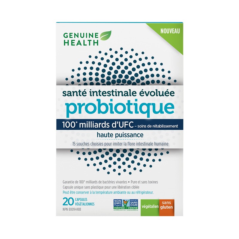 Genuine Health Advanced Gut Health Extra-Strength Probiotic, 20 count, 100