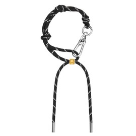 Floramos Cute Initials Charm Rope Keychain for Women Men Carabiner Knot Lanyard Keyring, Charms for Purse Handbag Backpacks