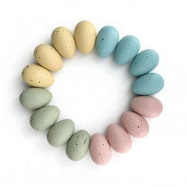 16 pcs Plastic Easter Eggs Decor,2.4in Easter Speckled Eggs for Bowl and Vase Filler Basket,Pastel Easter Decor DIY Easter Spring Home Party Favors and Table Decorations
