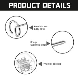 25 Pcs Stainless Steel Food Steak Skewers 1.75 Inch Reusable Metal Round BBQ Skewer Mini Short Barbecue Accessories Connect Fruits and Meats Meat for Grilling Baking Camping Family Friend